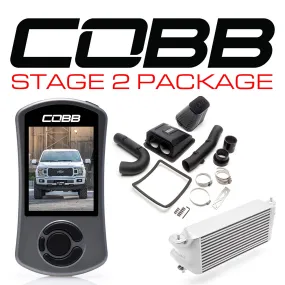 Cobb Tuning  Ford Stage 2 Power Package Silver (Factory Location Intercooler) F-150 2.7L 2018-2020 - FOR0080S20SL