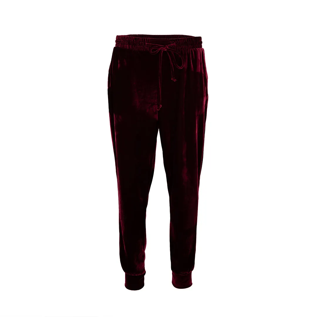 Crissa Velvet Jogger Pants