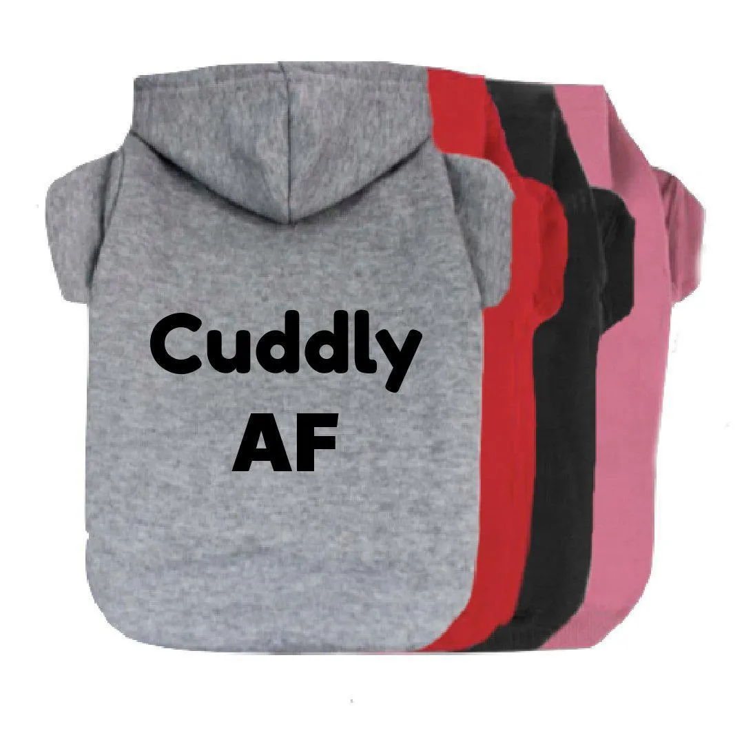 Cuddly AF Pet Hoodie