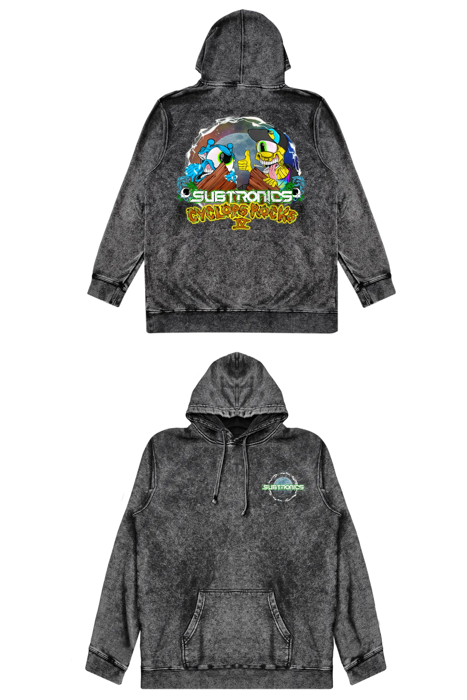 Cyclops Rocks IV - Mineral Wash MIDWEIGHT Hoodie