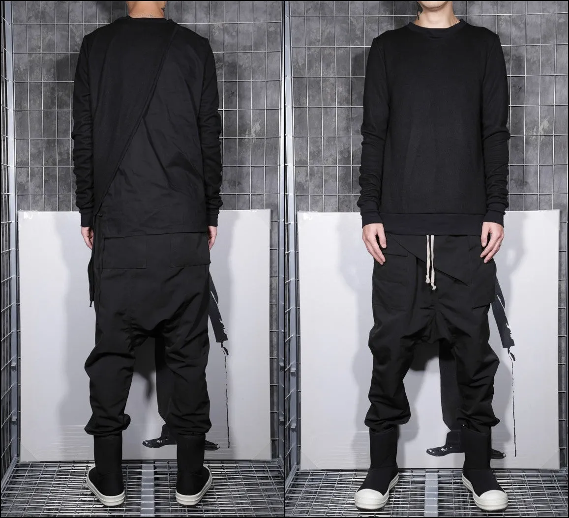 Darkshd Drop Crotch Tapered Trouser Harem Pants Jogger