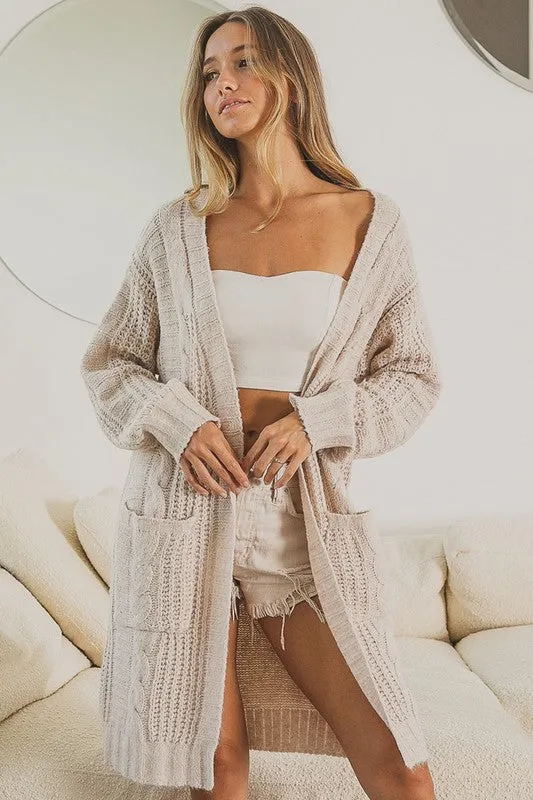 Destiny Open Front Cardigan