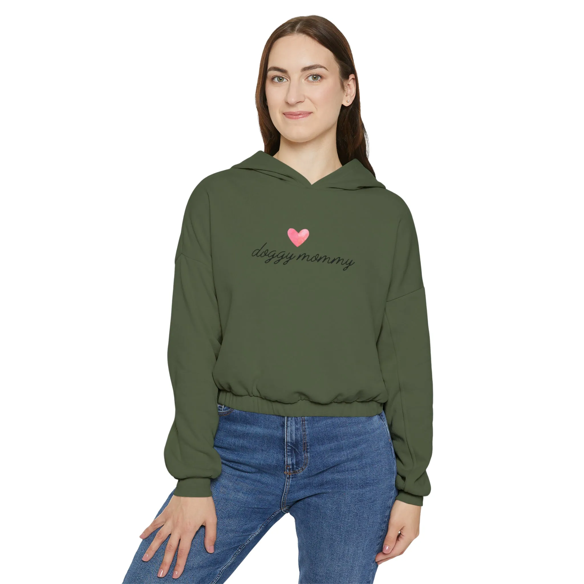 Doggy Mommy Dog Mom Womens Hoodie with Heart