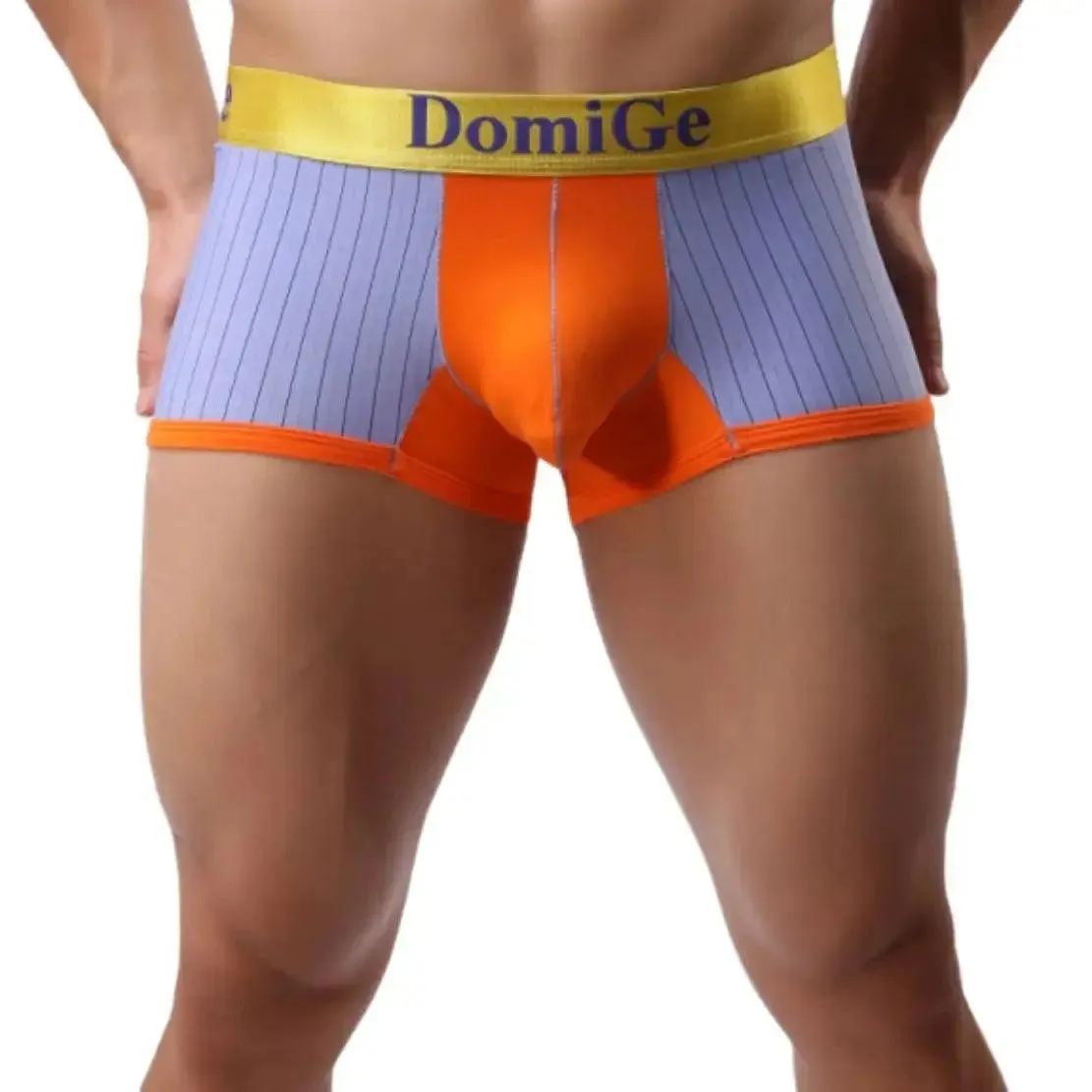 DomiGe Men's Boxer Briefs Ice Silk Blend Male Trunks