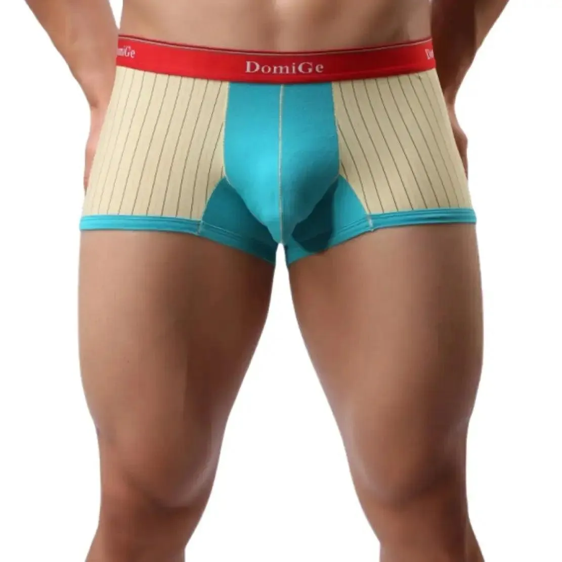 DomiGe Men's Boxer Briefs Ice Silk Blend Male Trunks