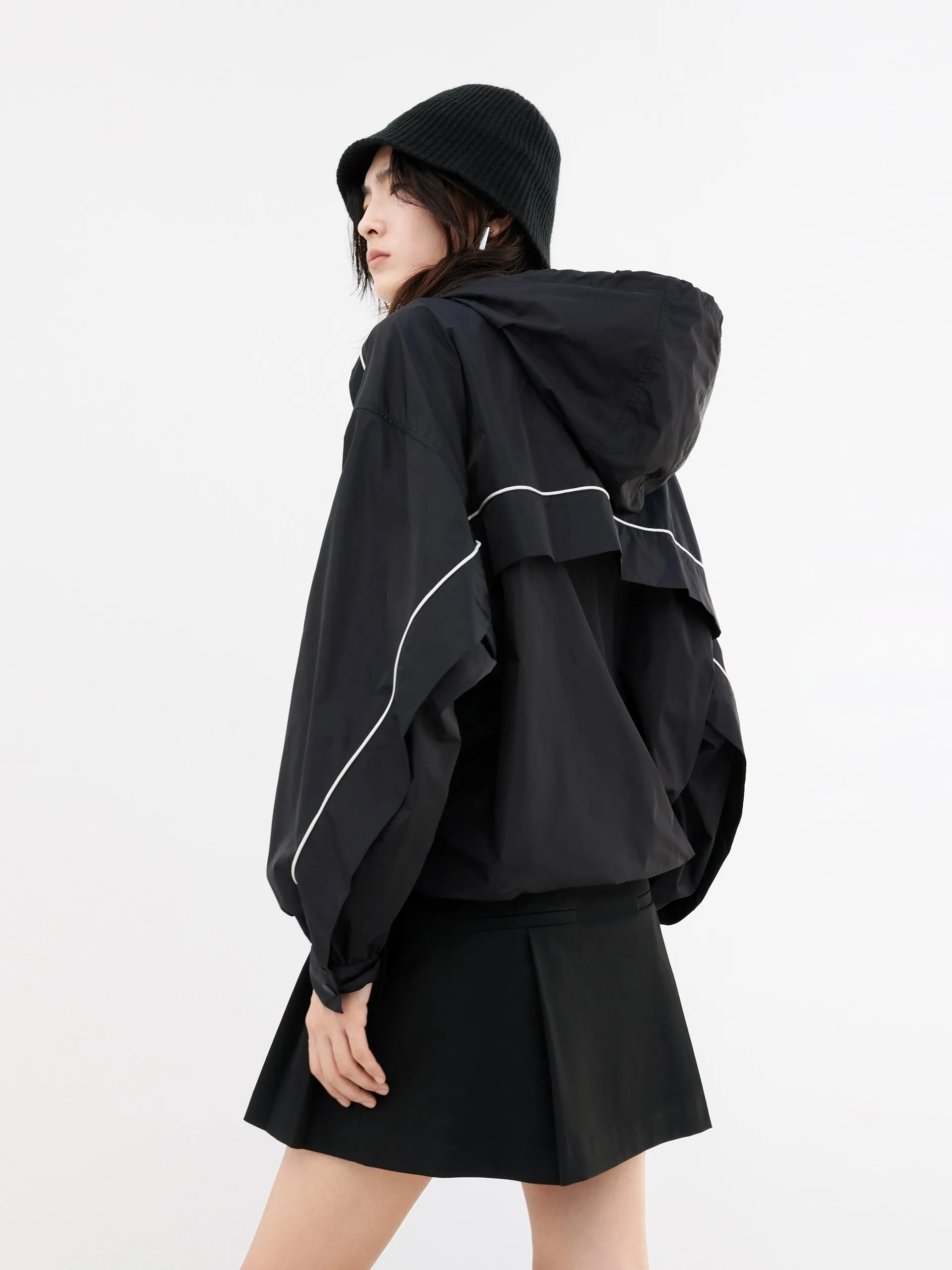 Drawstring Hoodie Jacket