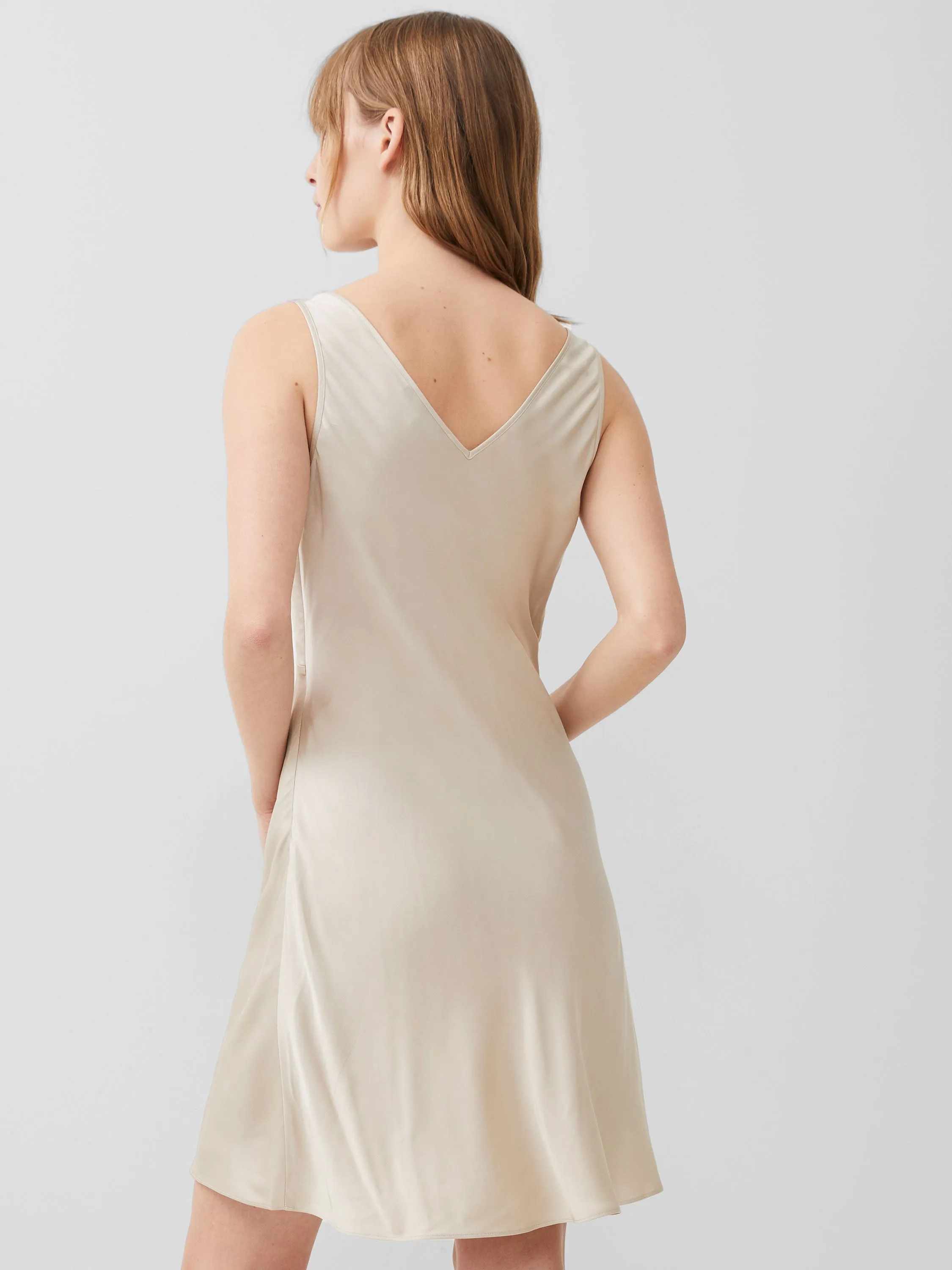 Ennis Eco Satin Slip Mini Dress