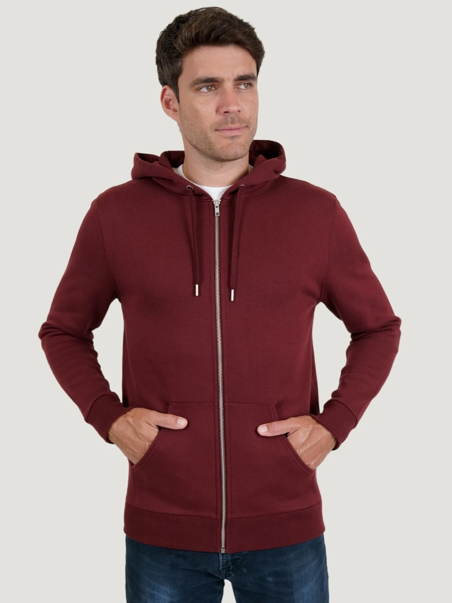 Garnet Zip-Up Hoodie