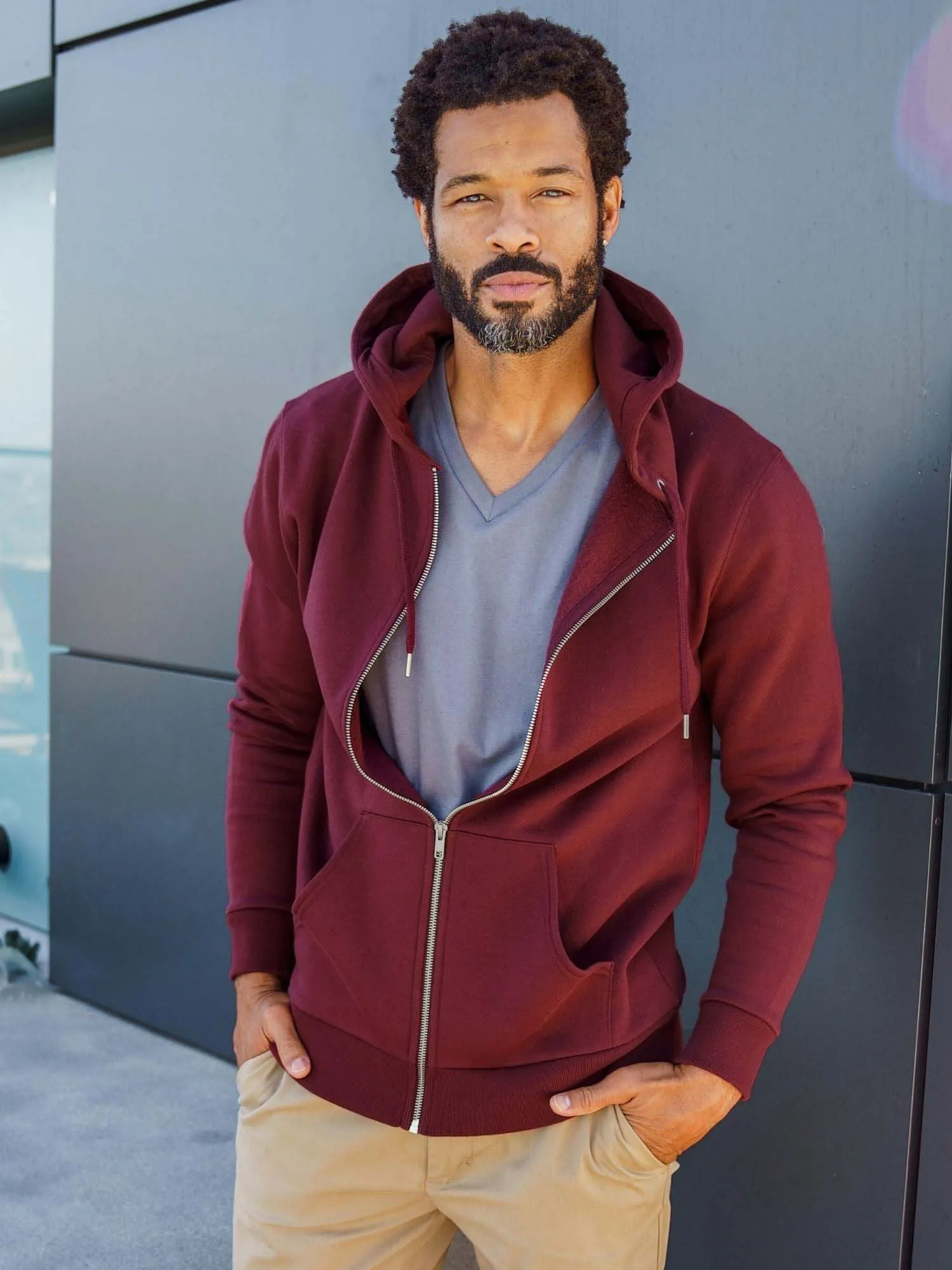 Garnet Zip-Up Hoodie