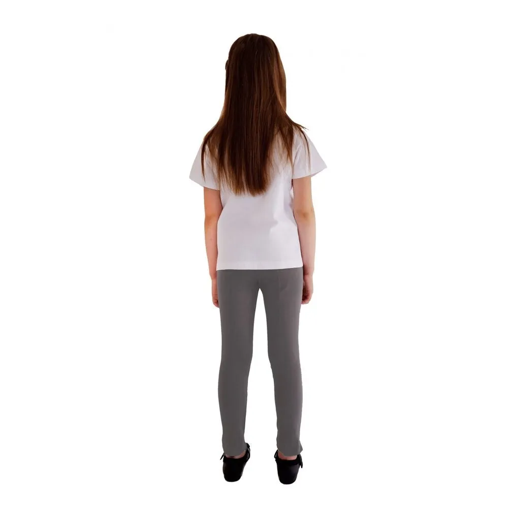 Girls Jersey School Trousers - 97% Organic Cotton