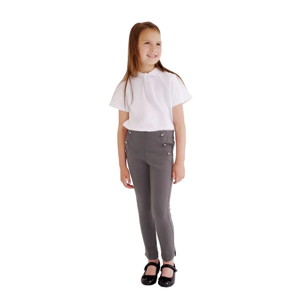 Girls Jersey School Trousers - 97% Organic Cotton