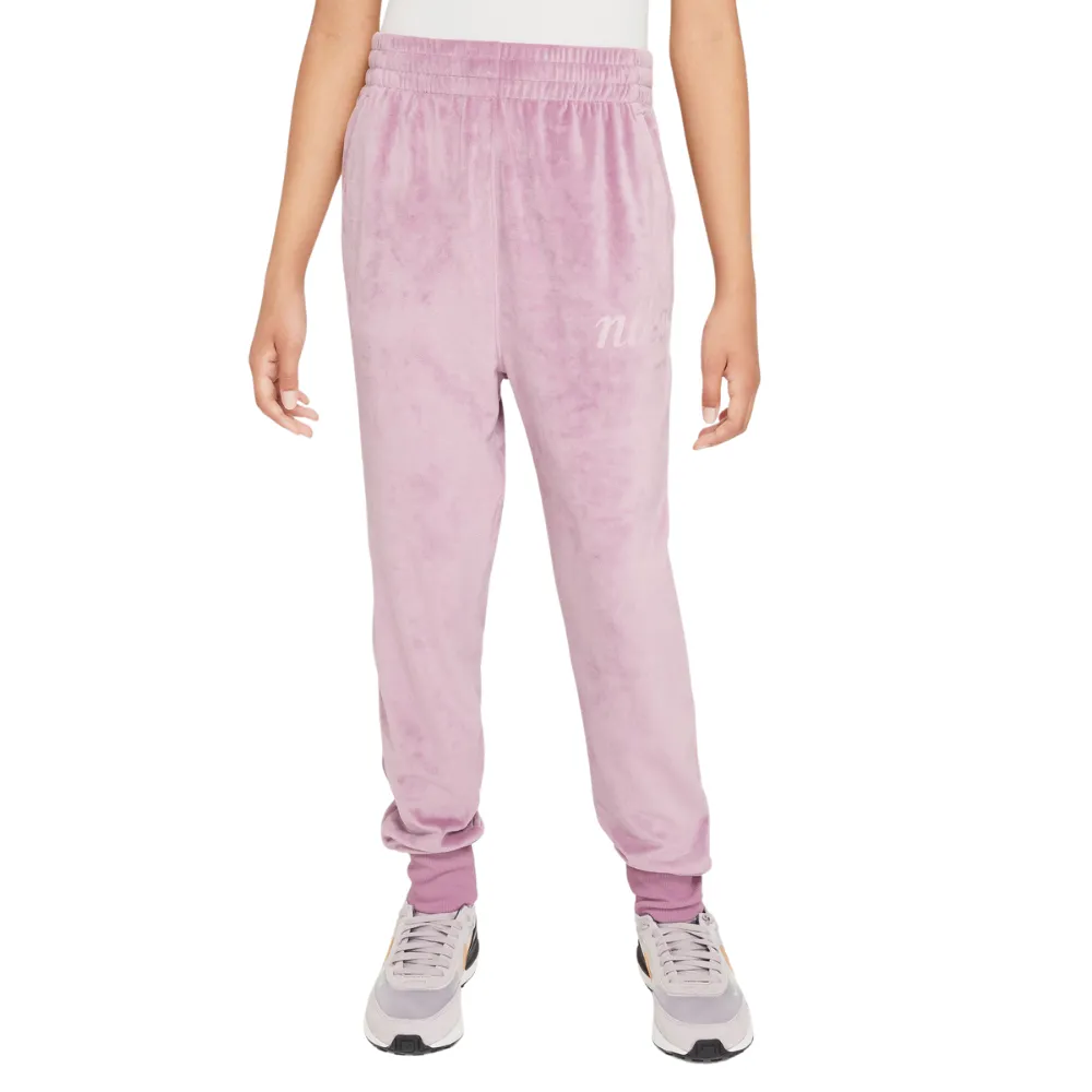 Girls' Nike Youth Sportswear Velour Joggers