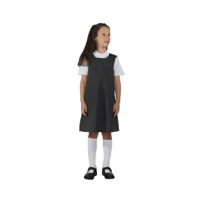 Girls Pinafore With Front Pleat - 100% Organic Cotton