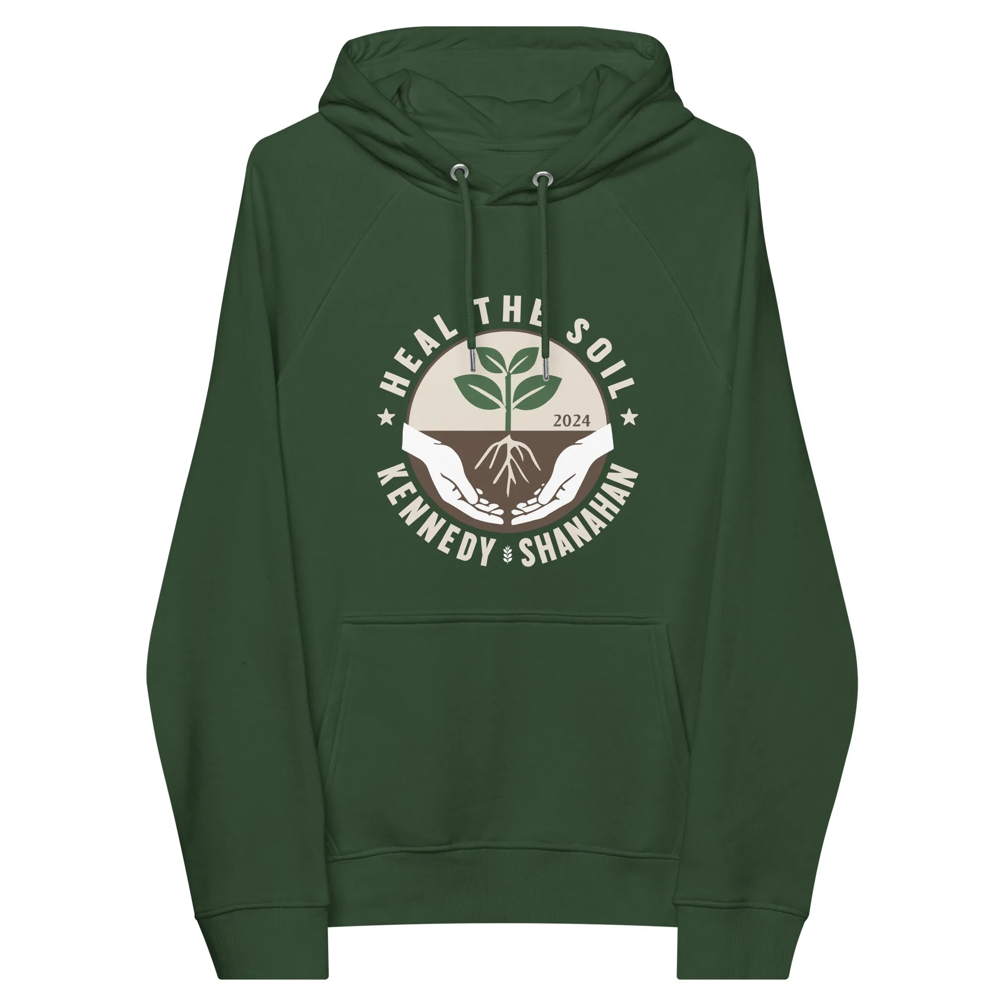 Heal the Soil Unisex Eco Raglan Hoodie