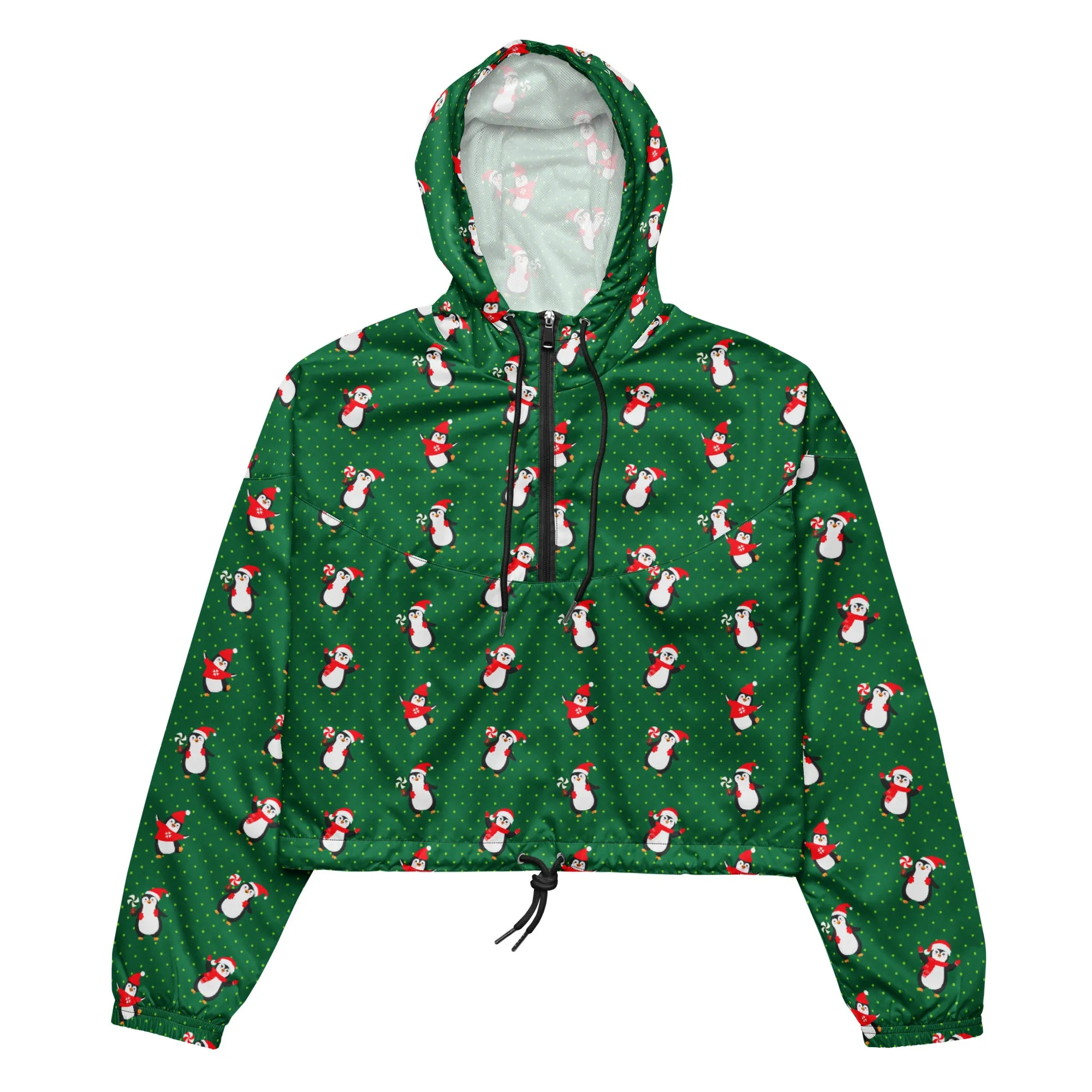 Holiday Greetings Women’s cropped windbreaker