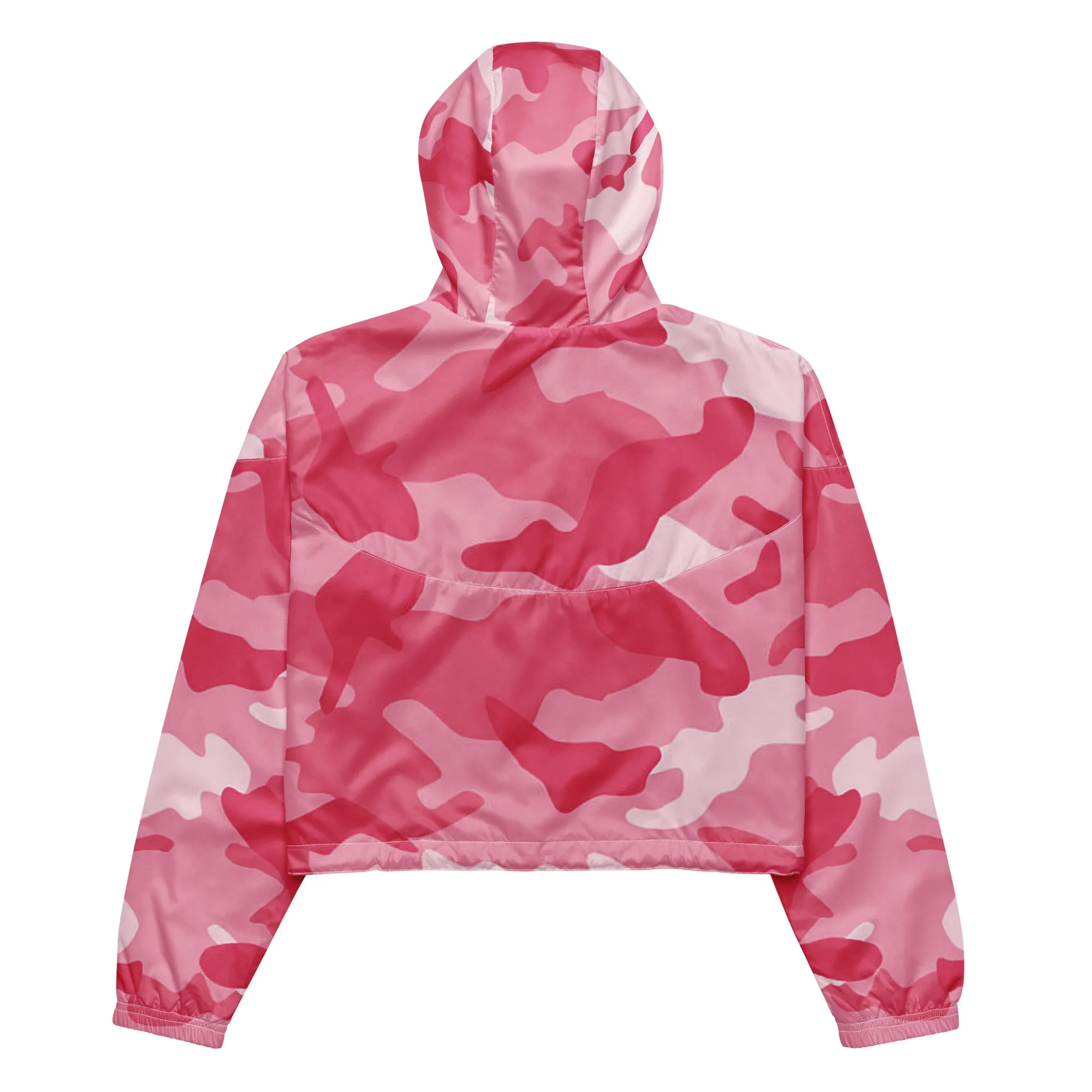 Humble Sportswear™ Women’s Camo Pink Cropped Windbreaker