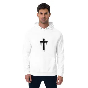 Jesus Cross Graphics Men Eco Raglan Hoodie