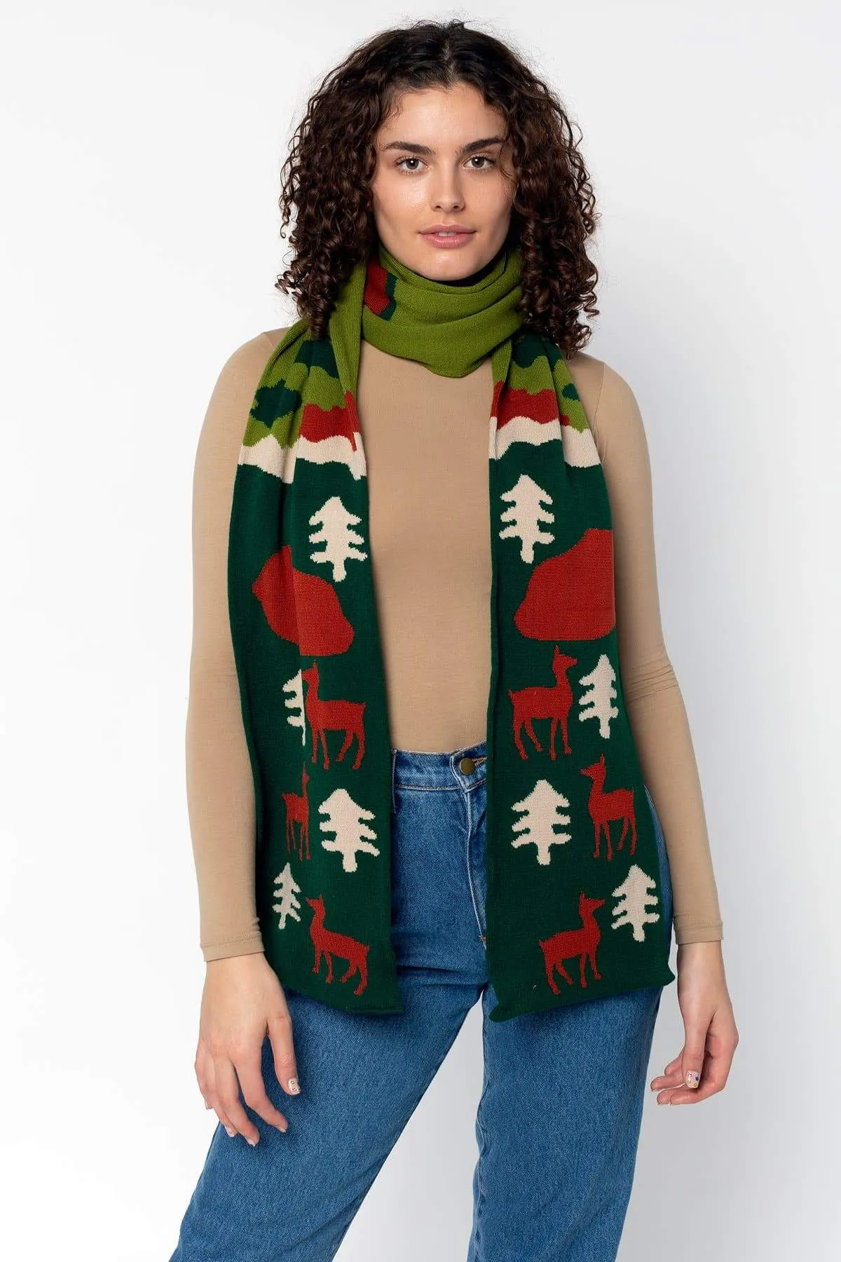 JQSCARF10 - Woodland Creature Scarf