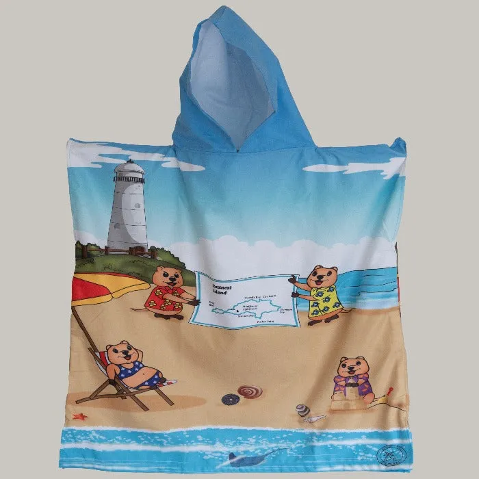 Kids Hooded Towel | Rottnest Quokka Towel