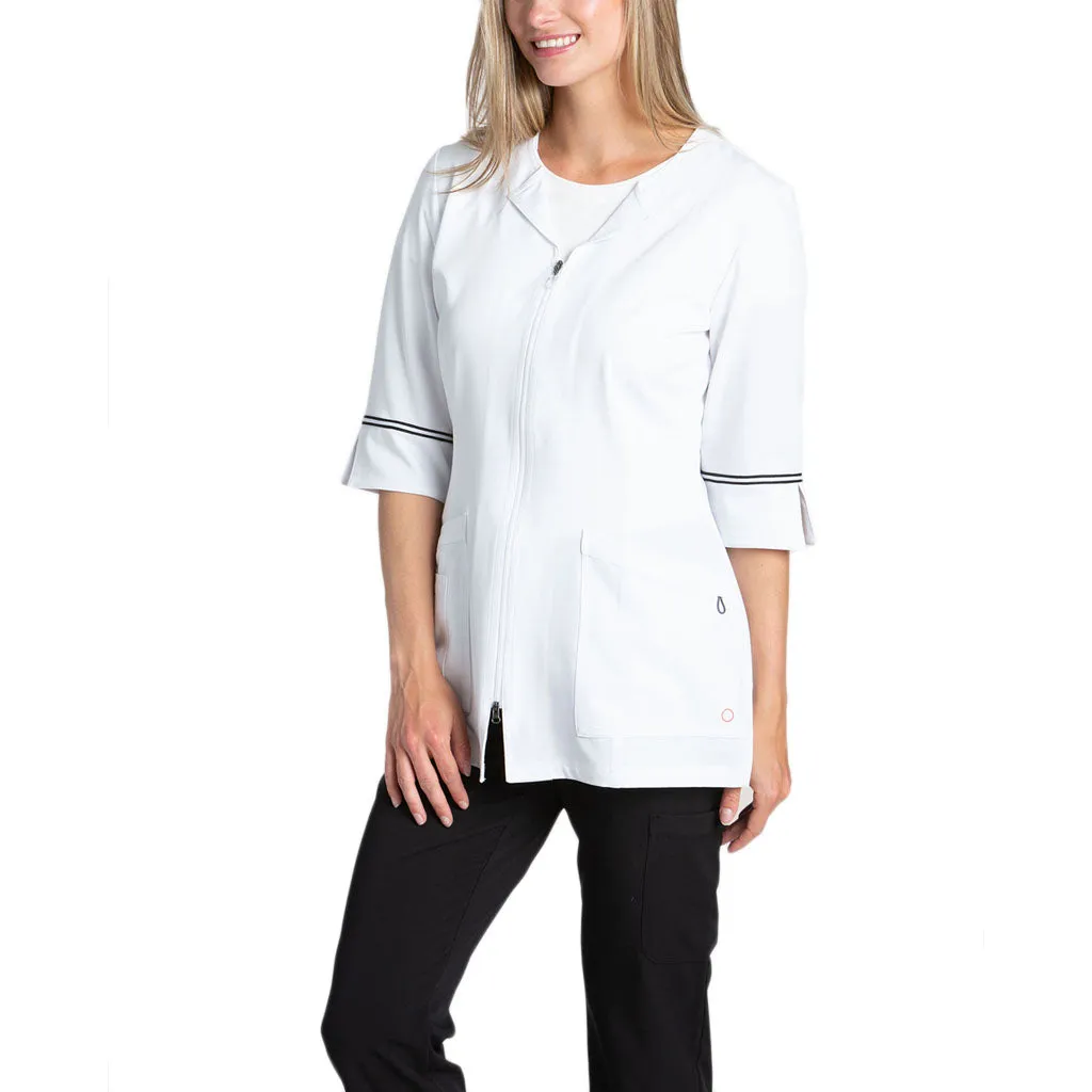 Ladies' Marvella Labcoat With 2 Way Zipper