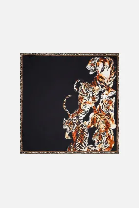 Large Square Scarf - Tiger Talk