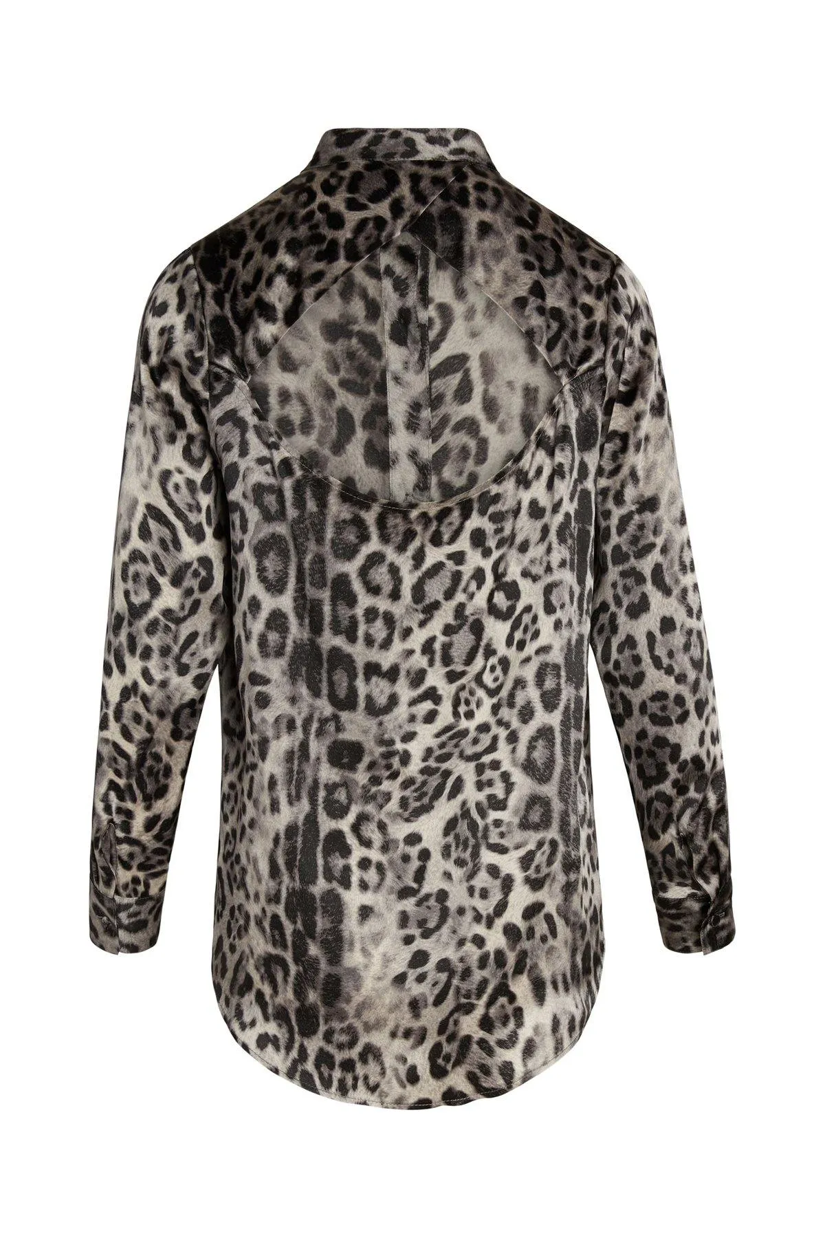 Laura Blouse in Snow Leopard by Catherine Gee