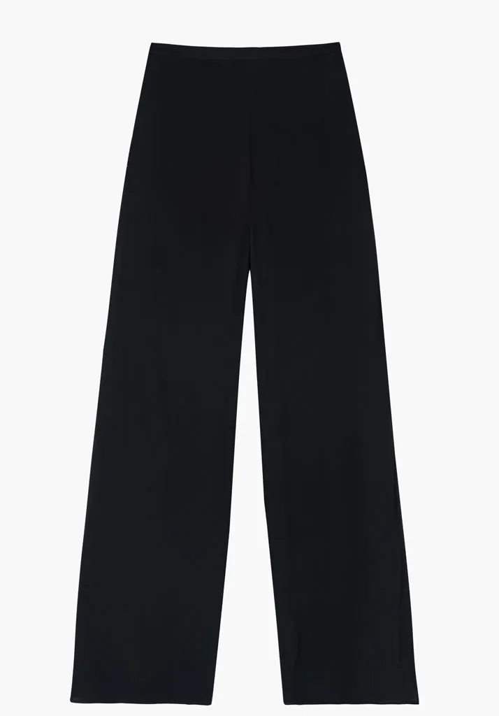 Leon Wide Leg Trouser In Black