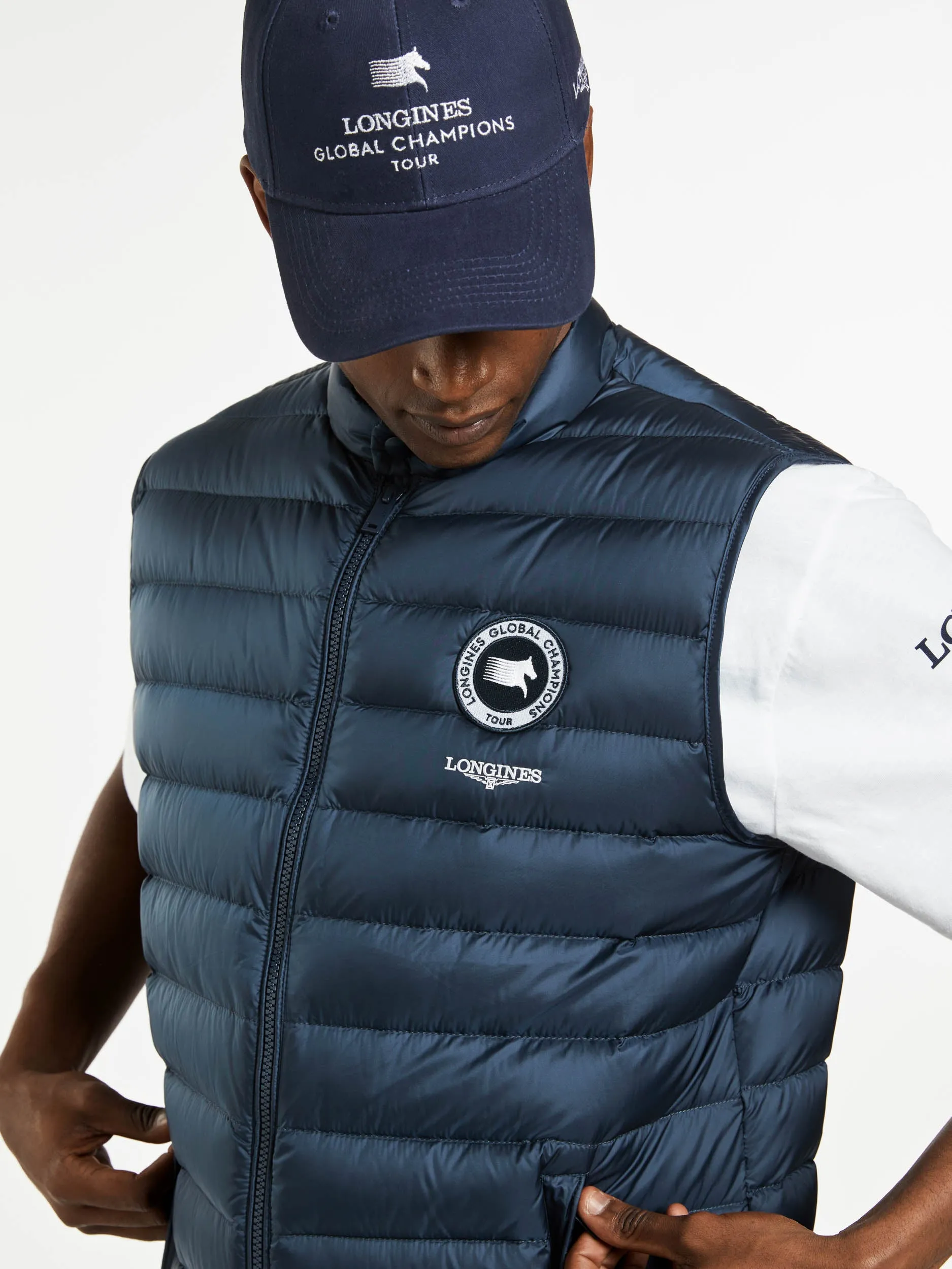 LGCT Essentials Men's Padded Gilet - Navy Blue