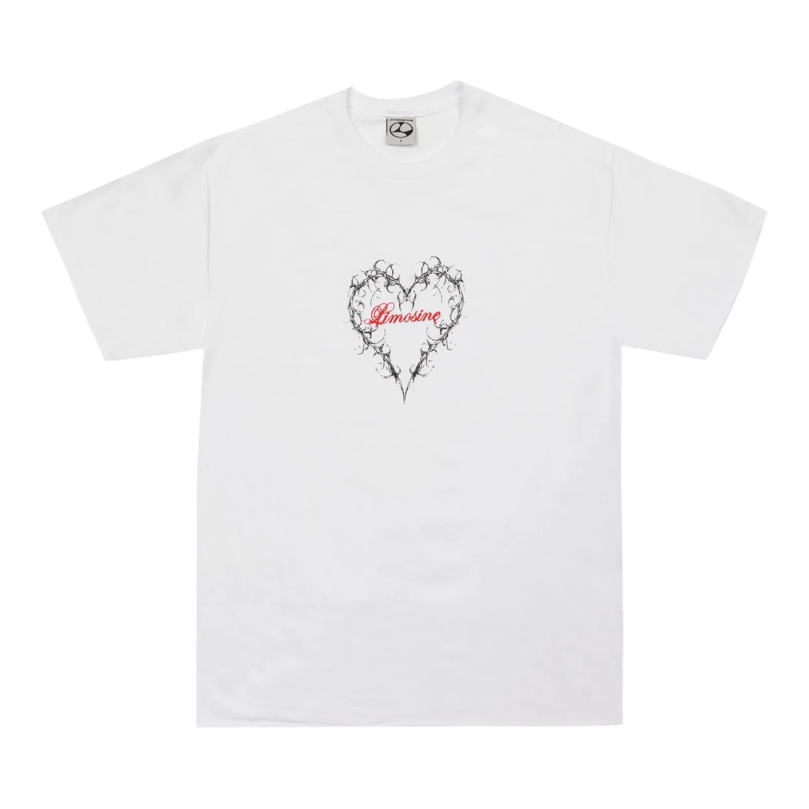 LIMOSINE HEART T SHIRT WHITE