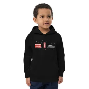 London Doodles - Bus / Phone / Taxi - Kids Eco Hoodie