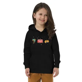 London Doodles - Fish & Chips / Bus / Corgi - Kids Eco Hoodie