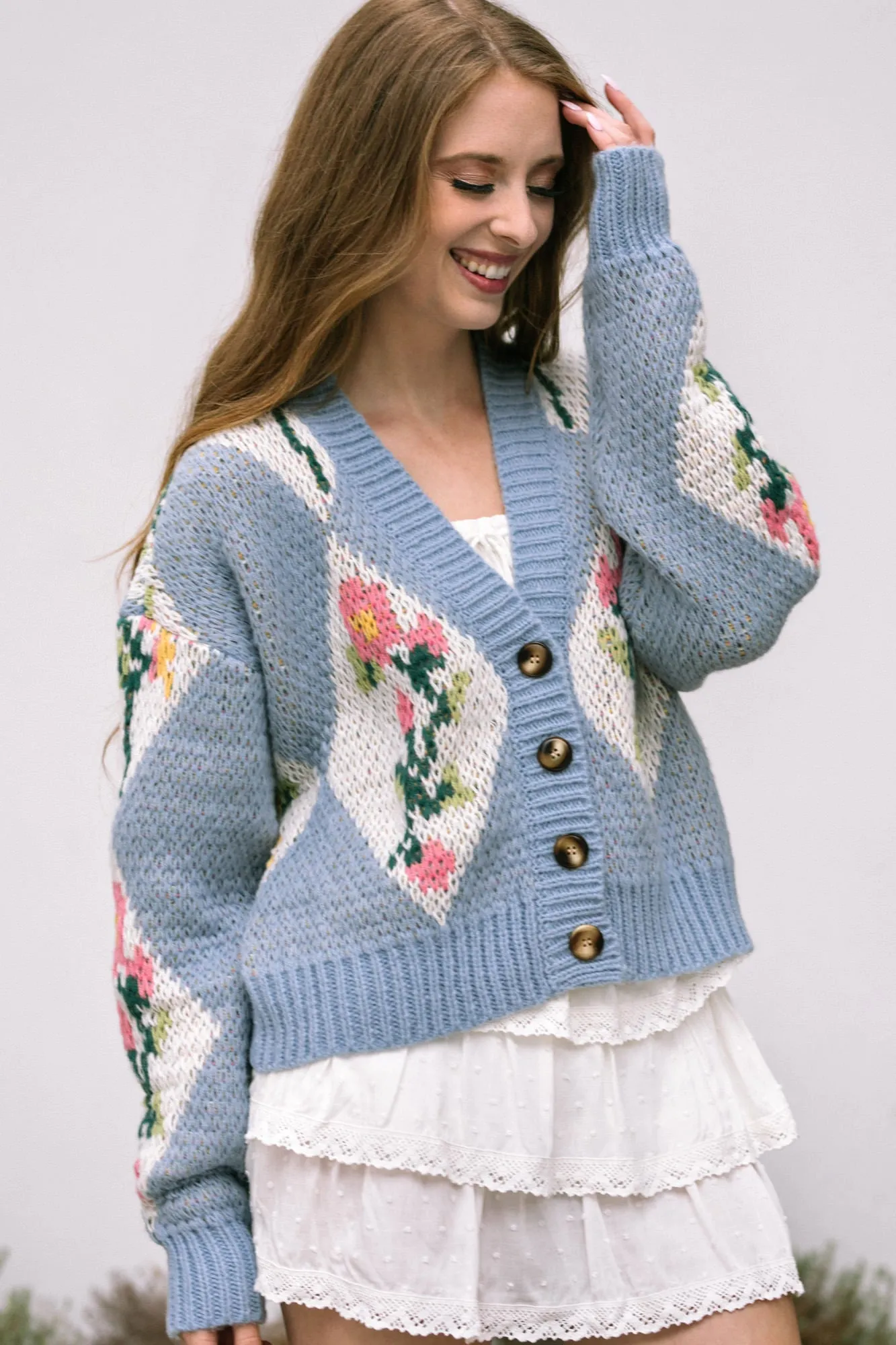 Marlow Floral Buttoned Cardigan