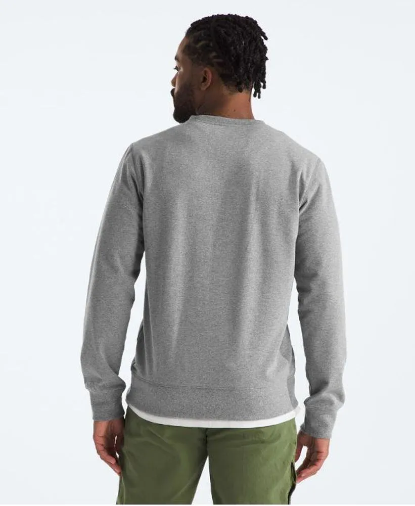 Men's Heritage Patch Crew in Medium Grey Heather by The North Face