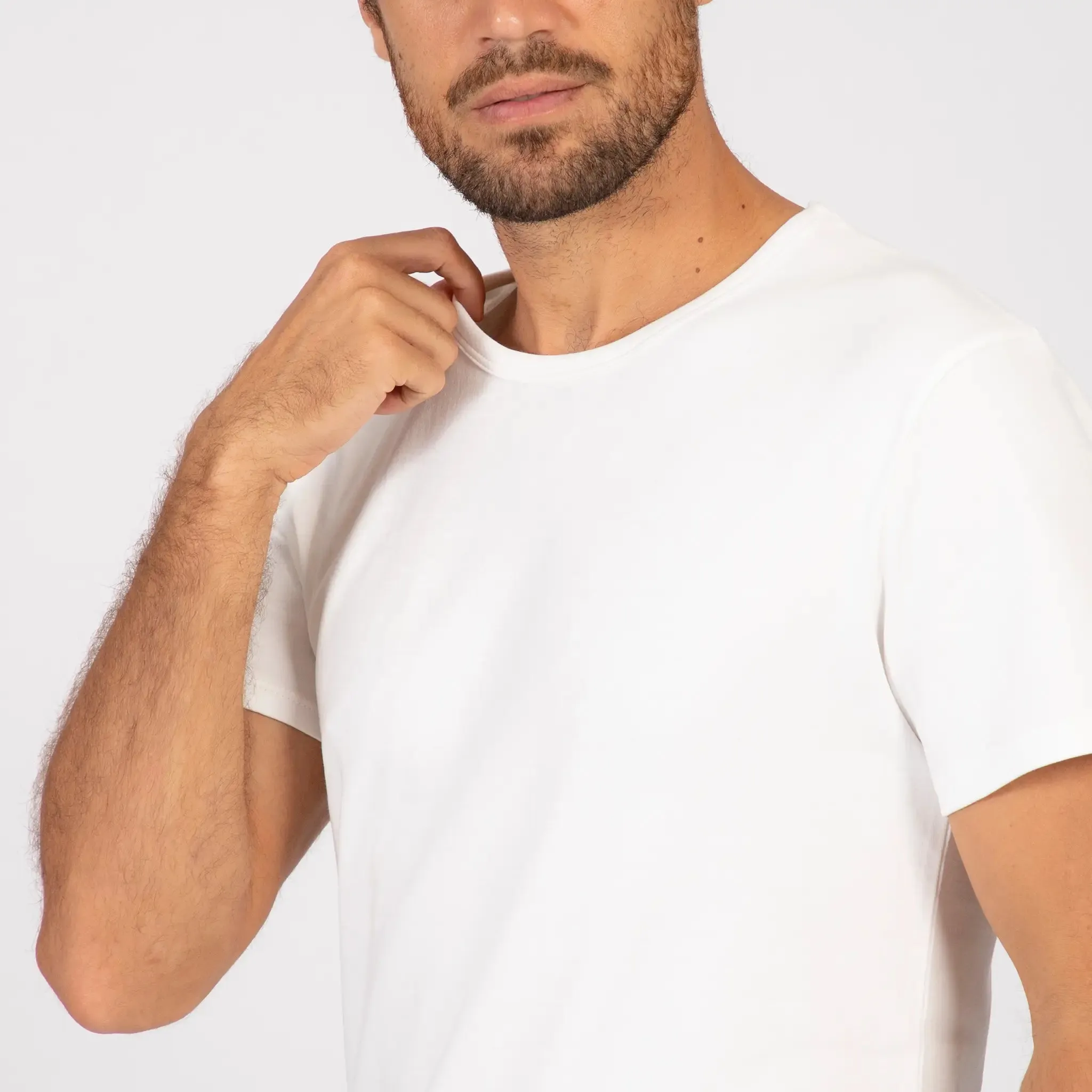 Men's Organic Pima Crew Neck Tee - Relaxed Fit