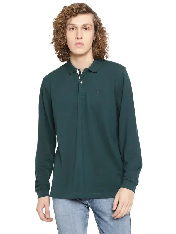 Mettle Men Green Henley Neck T-Shirt