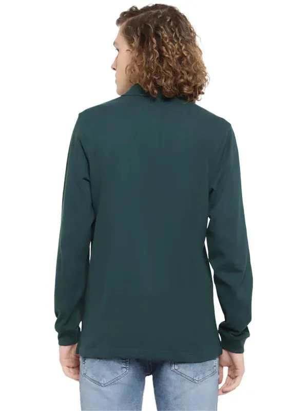 Mettle Men Green Henley Neck T-Shirt