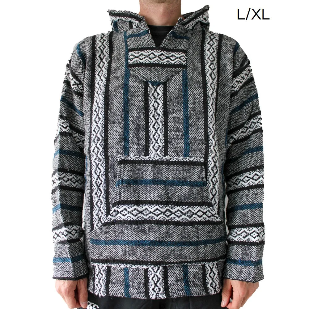 Mexican Baja Hoodie - Grey