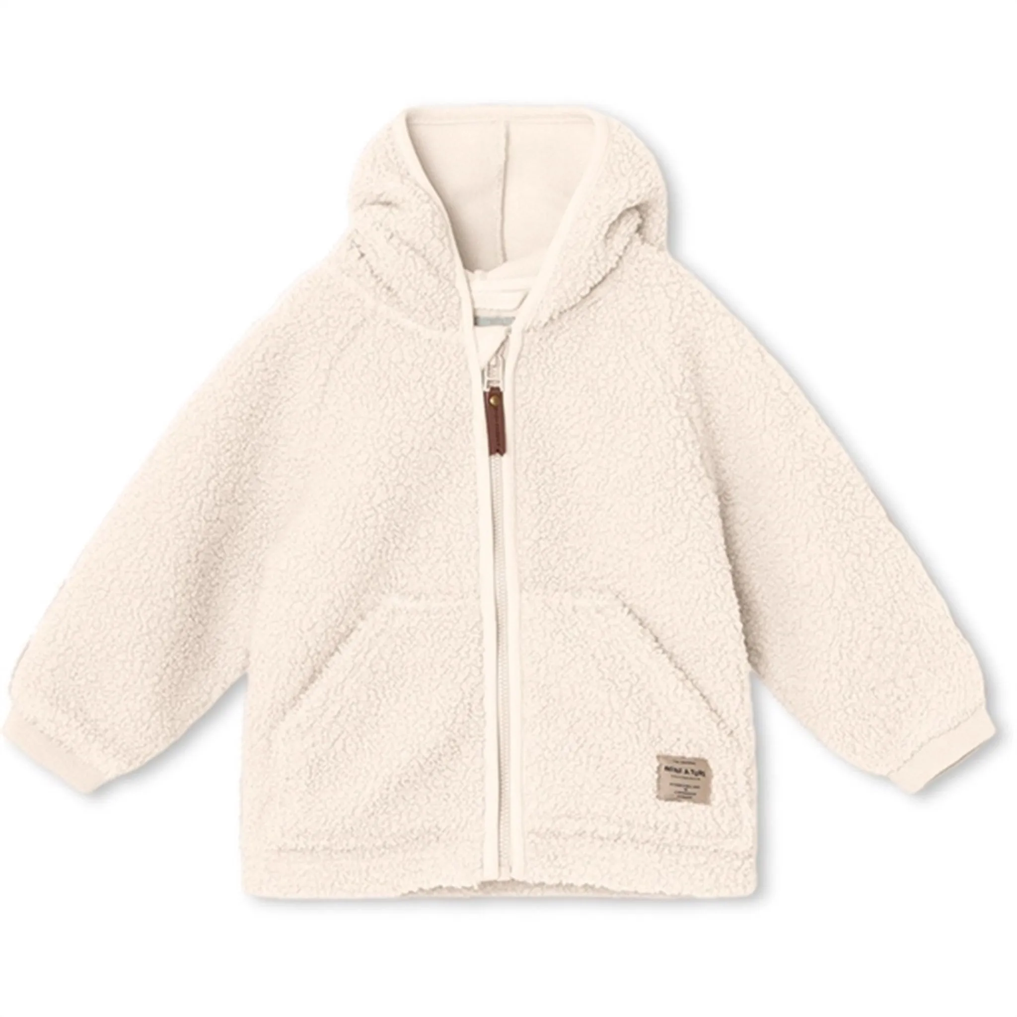 MINI A TURE Liff Teddy Fleece Jacket White Swan