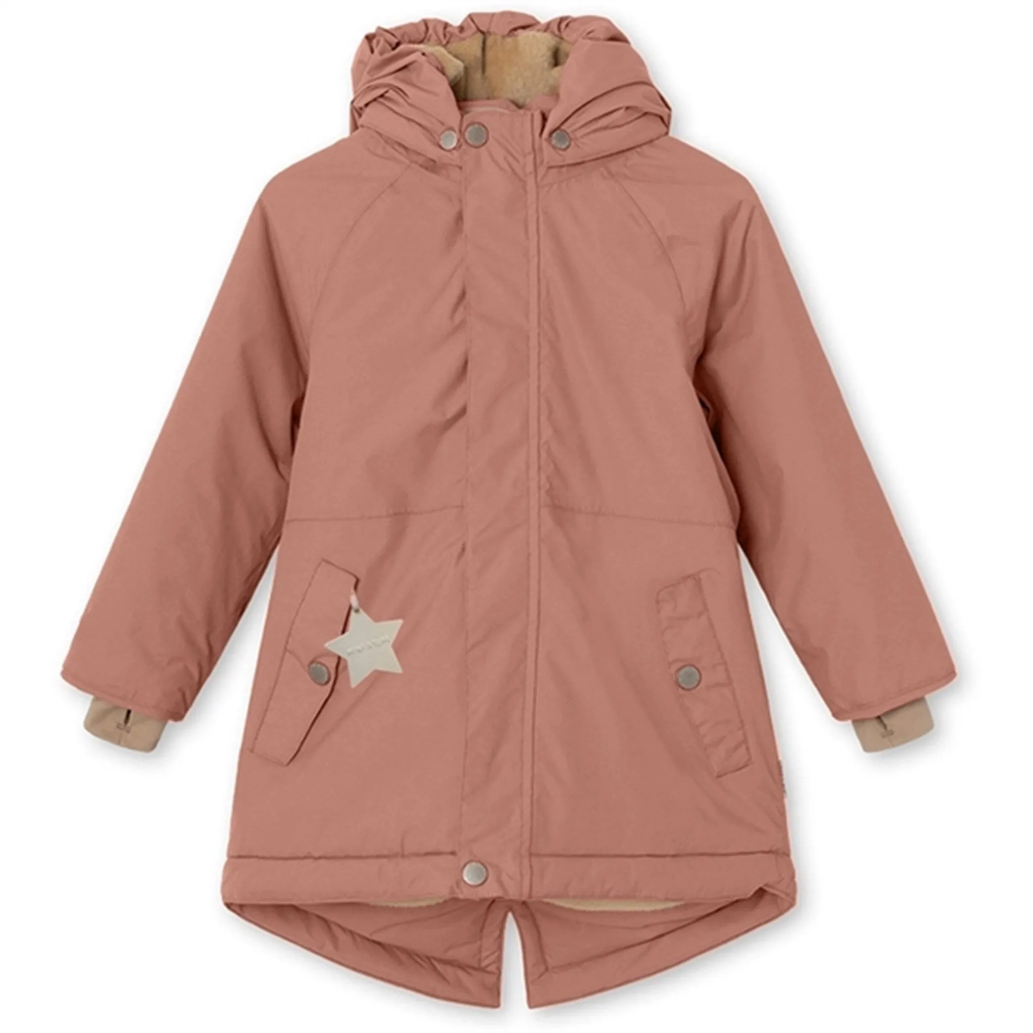 MINI A TURE Vikana Fleece Winter Jacket Wood Rose