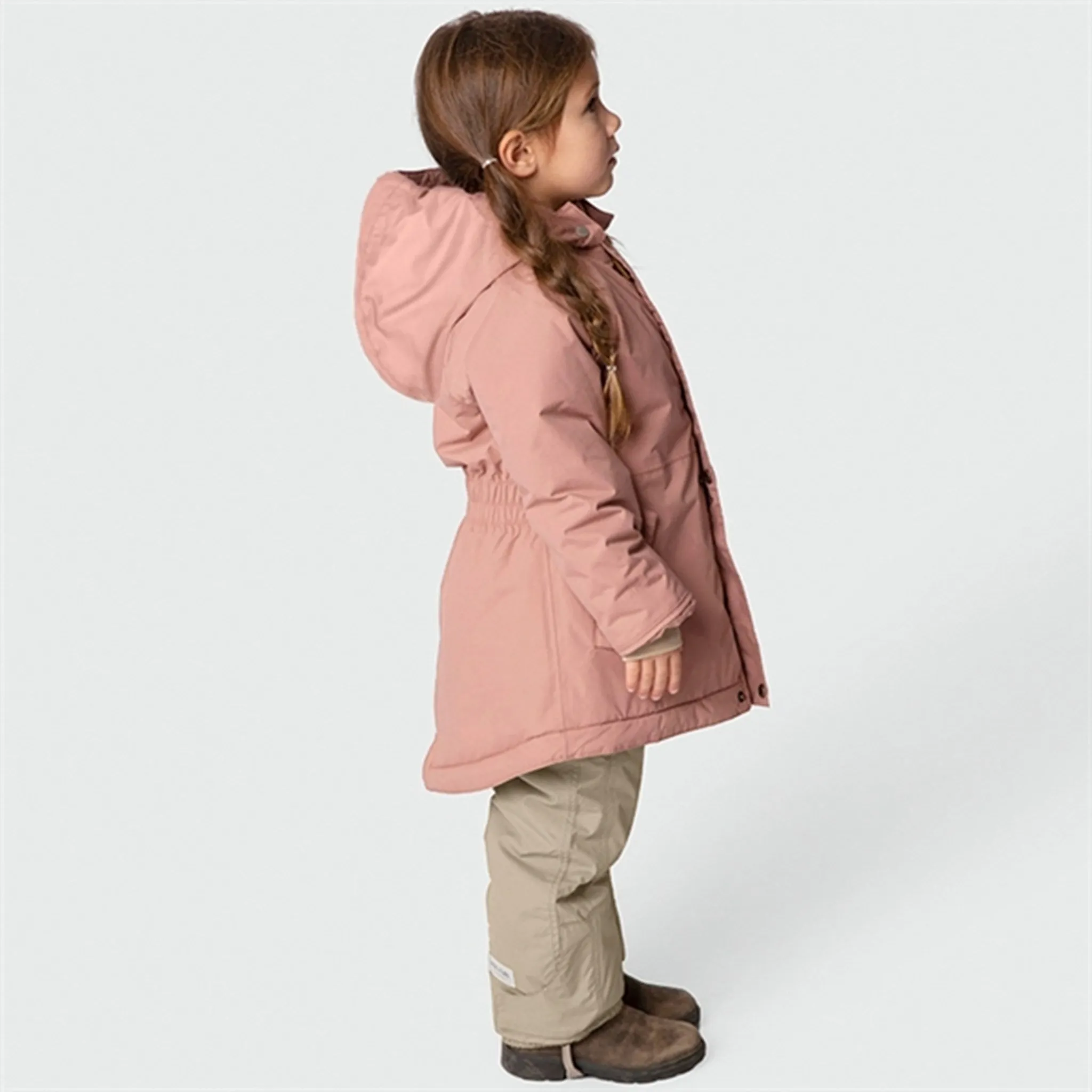 MINI A TURE Vikana Fleece Winter Jacket Wood Rose