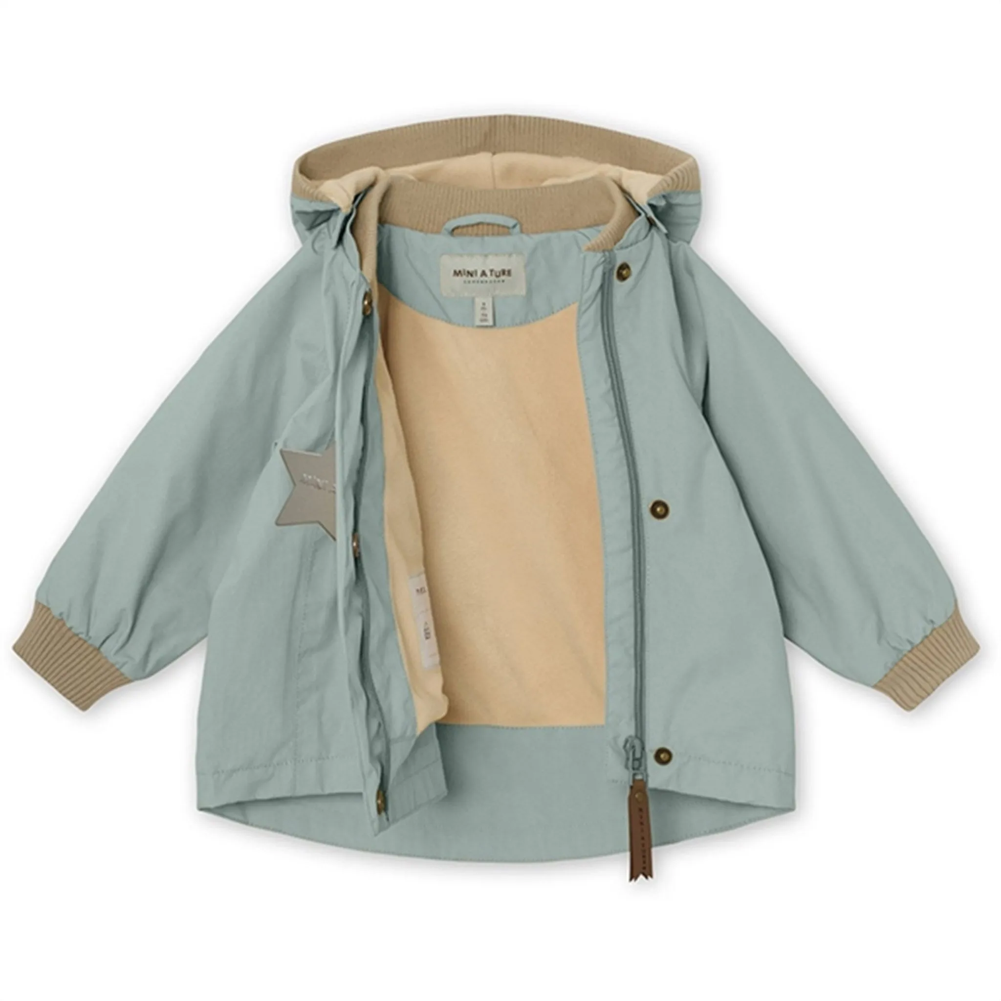 MINI A TURE Wai Spring Jacket w/Fleece Lining Gray Mist