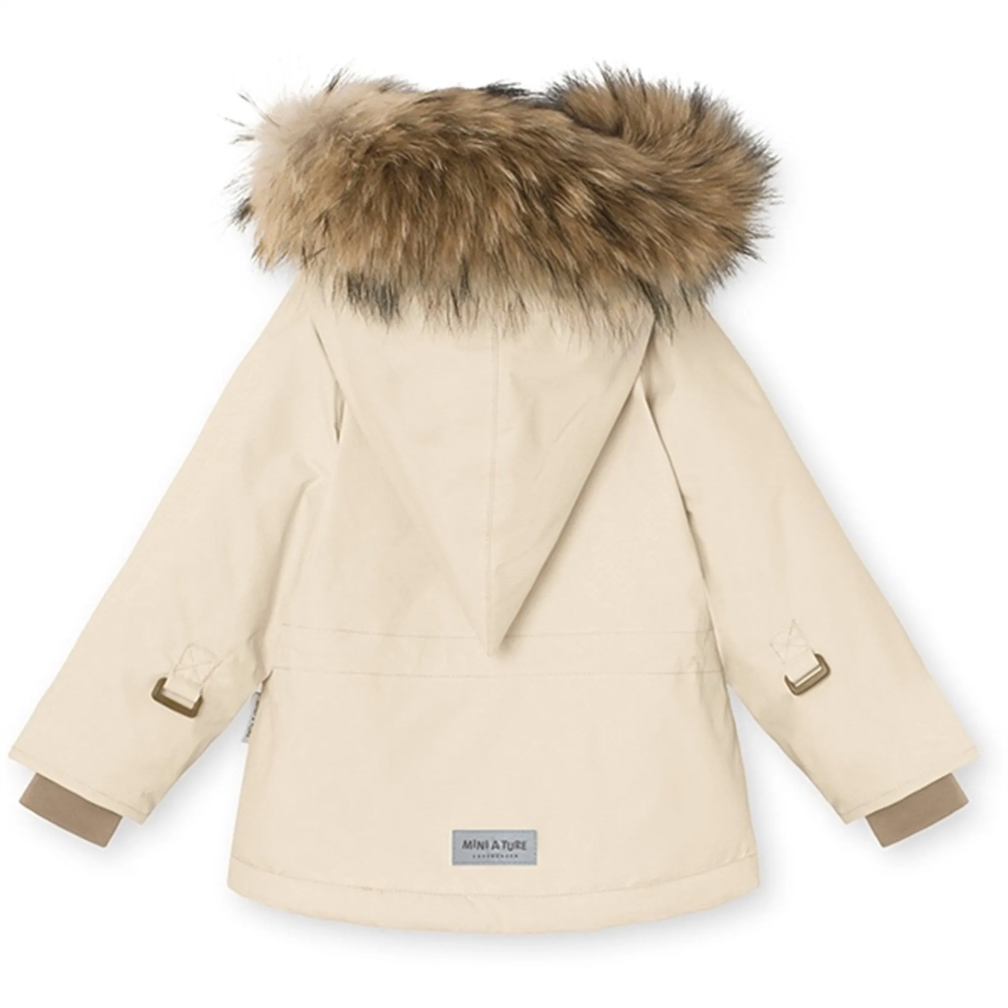 MINI A TURE Wang Fleece Fur Winter Jacket Angora Cream