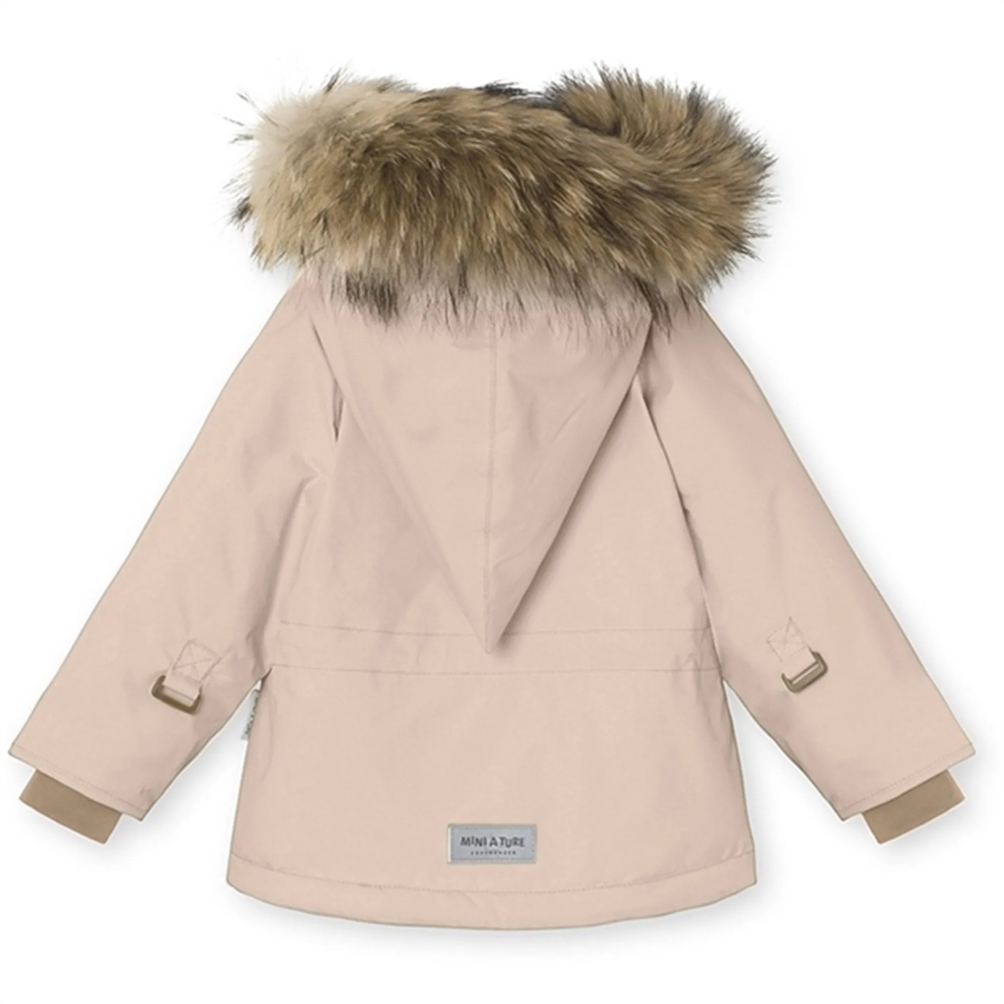 MINI A TURE Wang Fleece Fur Winter jacket Rose Dust