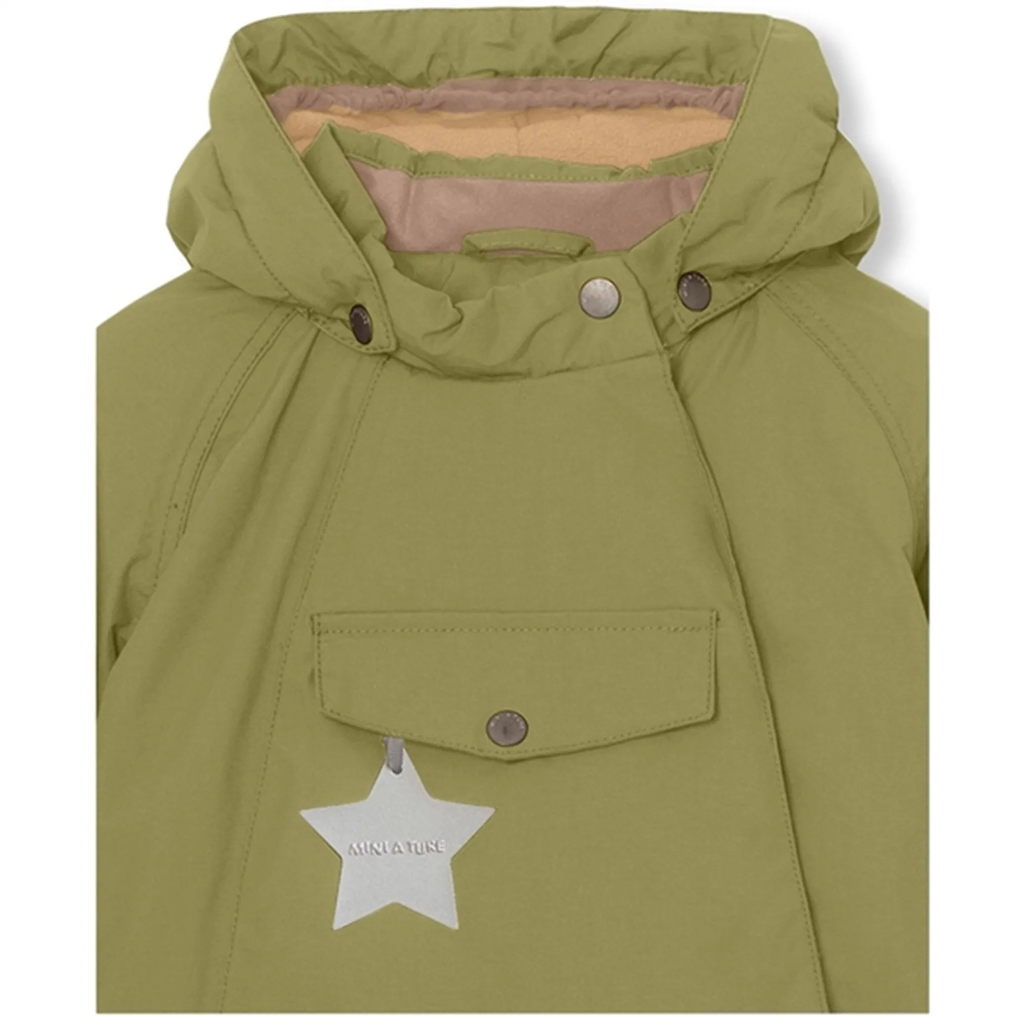 MINI A TURE Wang Fleece Winter Jacket Mosstone