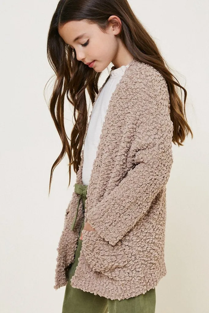 Mocha Textured Cardigan