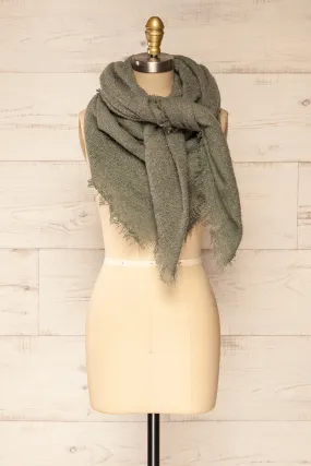 Mohaire Grey | Soft Knit Scarf