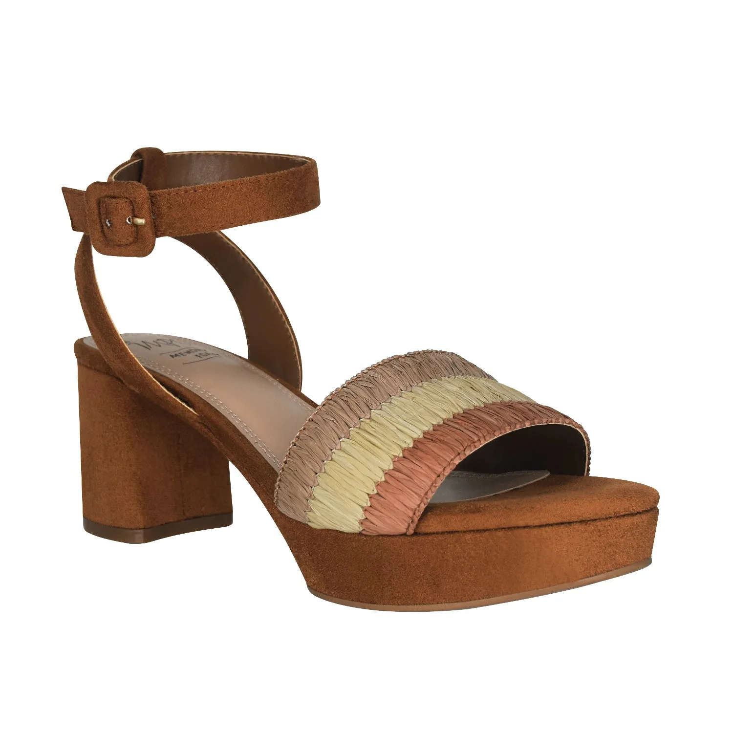 Norann Raffia Platform Sandal with Memory Foam