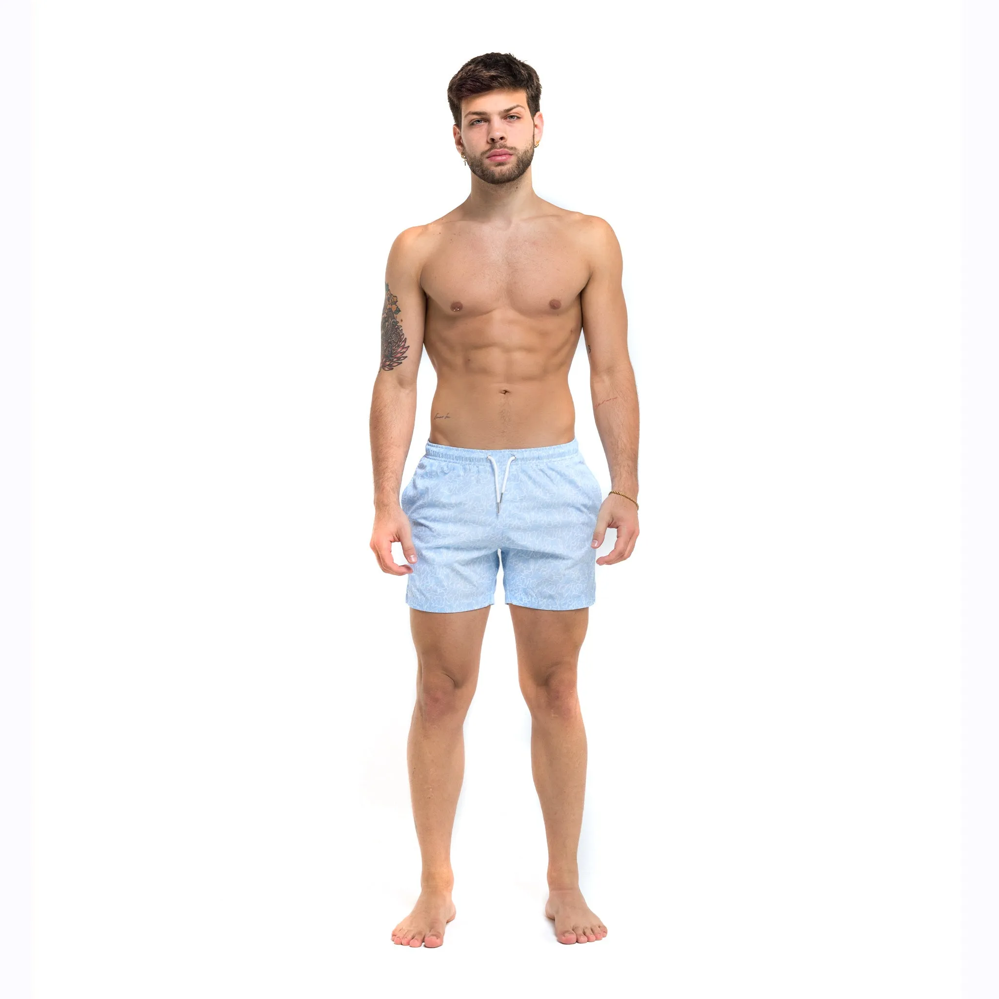 Ocean Motion - 5" Swim Trunks   Compression Liner