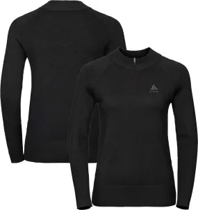 ODLO Women's Natural  X-Warm Unity Kinship Half Zip Mid-Layer