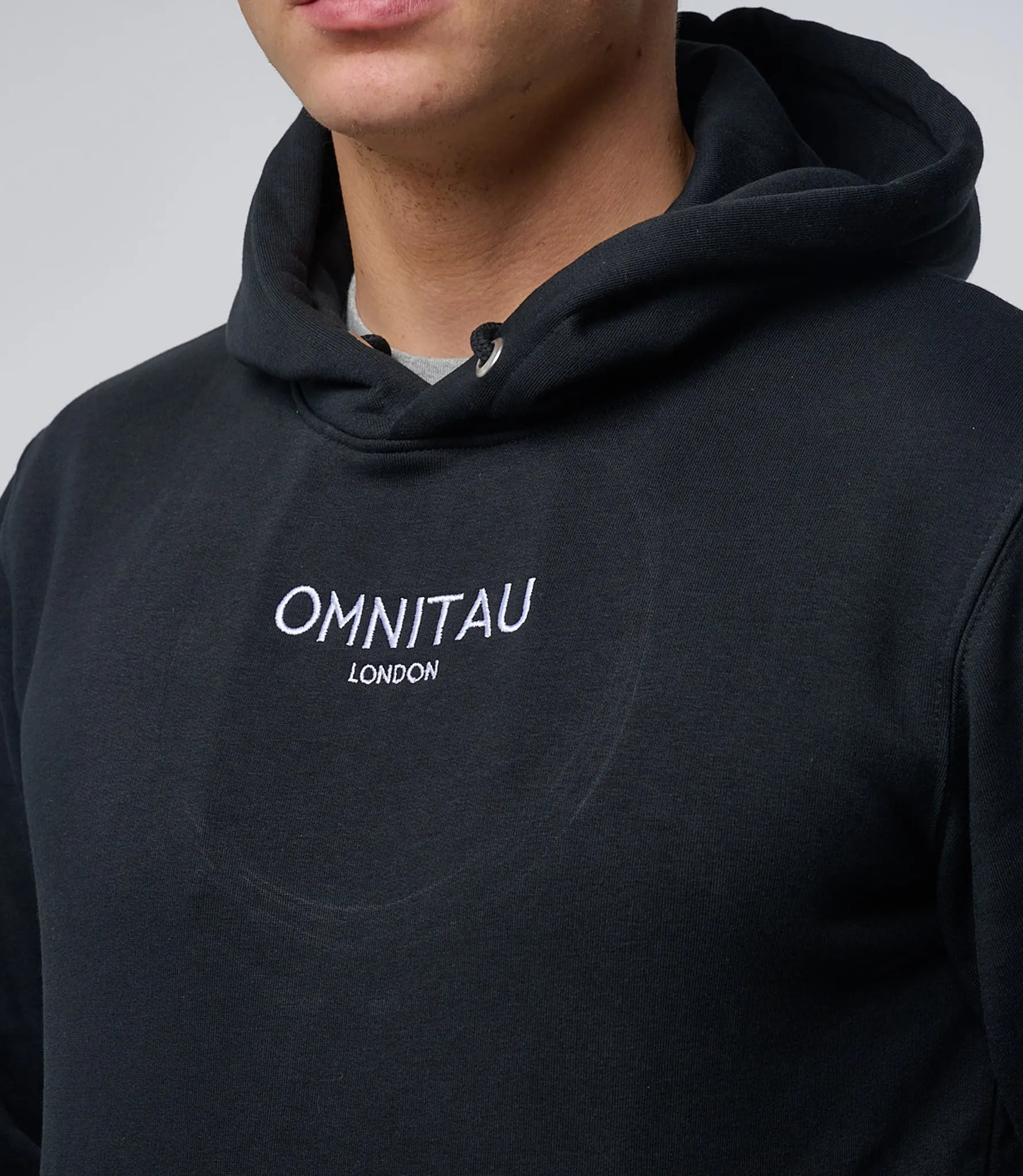 Omnitau Men's Soho Organic Cotton Heavyweight Hoodie - Black